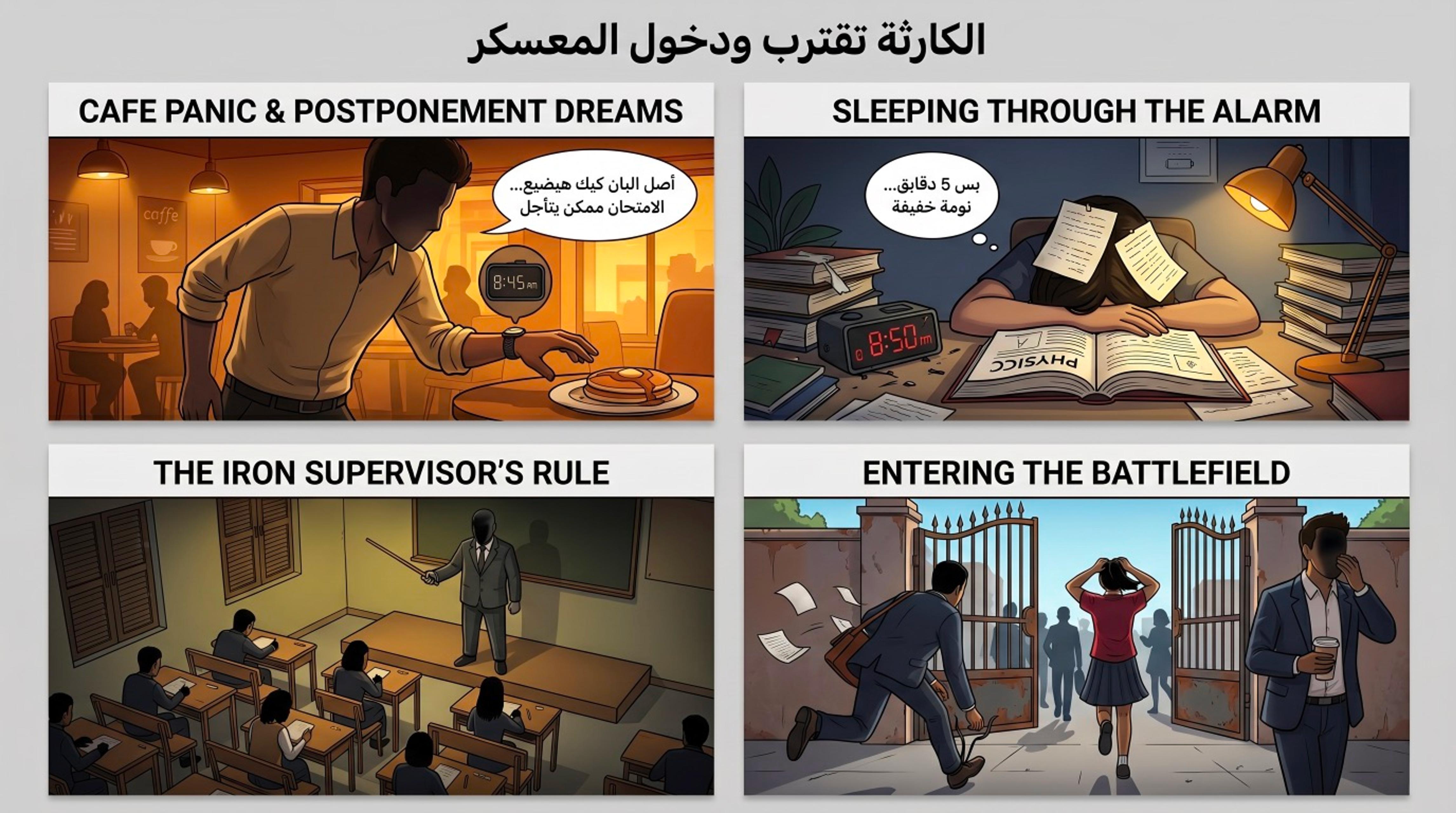 الكارثة قبل الامتحان