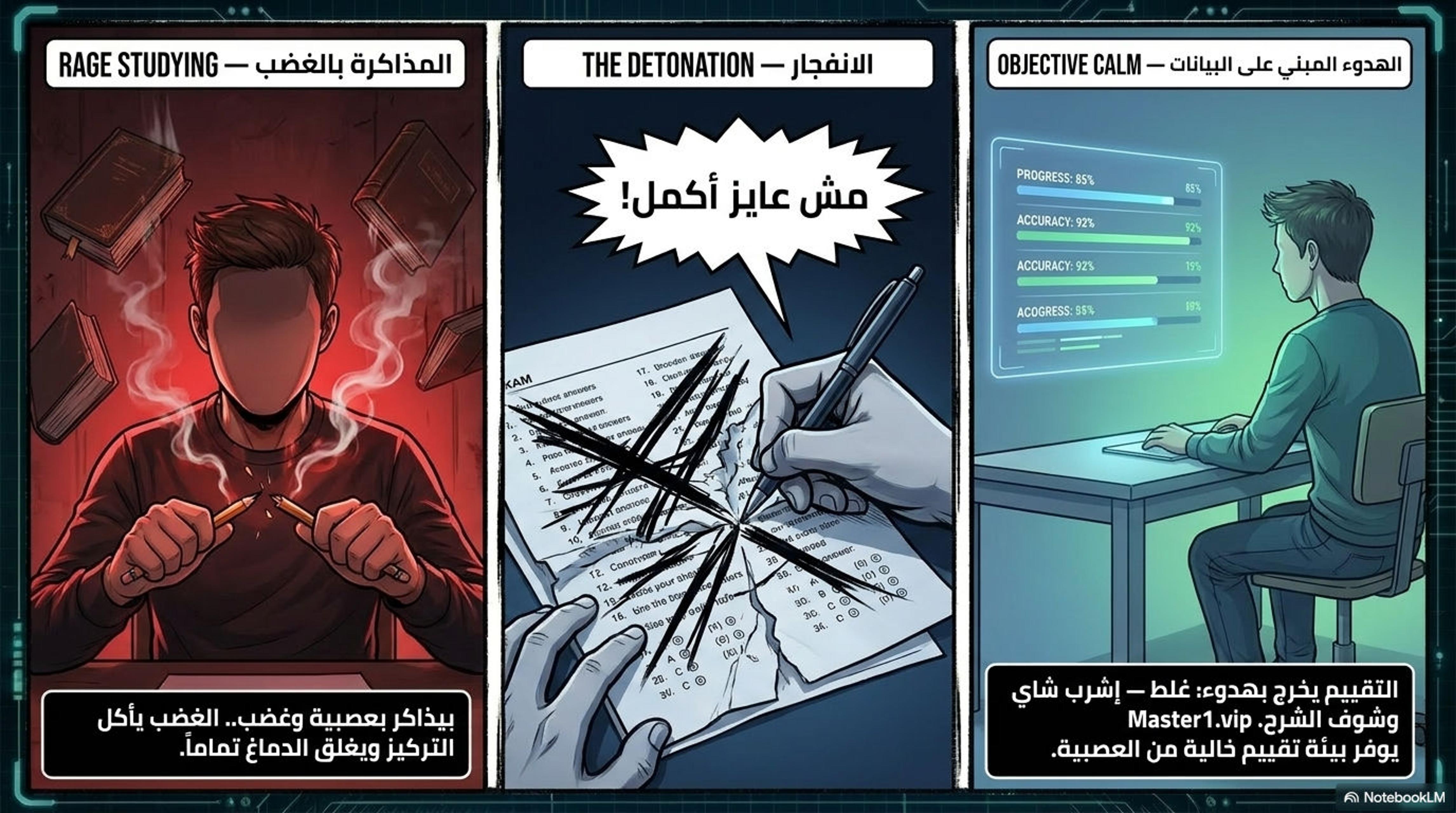 Rage Studying vs Objective Calm